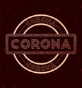 Corona badge.