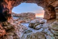 Corona Del Mar cave view Royalty Free Stock Photo