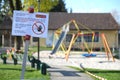 Corona crisis - All playgrounds were closed in Austria