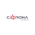 Corona Logo. Covid icon Vector Illustration. Corona Virus