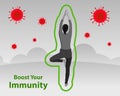 Prevent yourself from CoronaVirus. Boost your immunity and fight with covid-19. Stay home Stay safe from 2015-nCov.