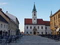 Corona restrictive measures on Korzo, Varazdin, Croatia