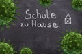 Corona: Schule zu Hause, Homeschooling Royalty Free Stock Photo