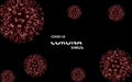 CORONA VIRUS floating with blood cells, Covid_19 disease