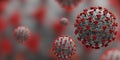 Corona Virus Coronavirus Epedemic Pandemic Covid-19 Concept. 3d render illustration Royalty Free Stock Photo