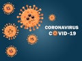 Corona Virus covid-19. Cartoon style coronal virus vector flat design outbreak. vector illustration