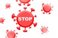 Corona Virus, Covit-19, 2019-nCOV, Stop icon