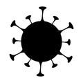 Corona virus design vector isolated on white background