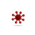 Corona virus icon vector isolated Royalty Free Stock Photo