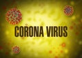 Corona Virus illustration background design Royalty Free Stock Photo