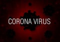 Corona Virus illustration background design Royalty Free Stock Photo