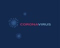 Corona Virus background .for illustration, blue phantom Background
