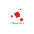 corona virus logo virus vector, vaccin logo,infection bacteria icon and health care danger social distancing pandemic covid 19. Royalty Free Stock Photo