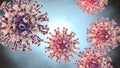 Corona virus, MERS virus, Middle-East Respiratory Syndrome, 3D illustration