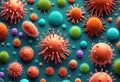 corona virus Microorganisms in Stunning 3D Rendered Illustration
