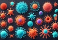 corona virus Microorganisms in Stunning 3D Rendered Illustration