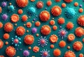 corona virus Microorganisms in Stunning 3D Rendered Illustration