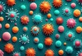 corona virus Microorganisms in Stunning 3D Rendered Illustration