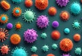 corona virus Microorganisms in Stunning 3D Rendered Illustration