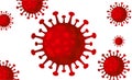 Corona Virus Molecule or Covid-19. Royalty Free Stock Photo