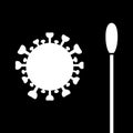 Corona virus and nasal swab for sampling