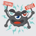Corona Virus Or nCoV Bat Vector