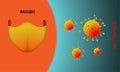 Corona virus outbreak. pathogen affecting the respiratory tract. corona virus infection. concept of a pandemic, viral infection.