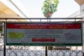 The Corona virus-resistant banner has been hung at the kamalapur railway station platform gate