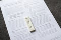 Corona virus SARS-Cov-2 antigen test Royalty Free Stock Photo