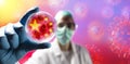 Corona Virus Scientist With Protective Mask Royalty Free Stock Photo