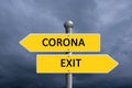 The corona virus will come back when we exit the restrictions