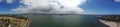 Coronado bay Bridge Panoramic Royalty Free Stock Photo