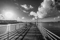 Coronado Pier in San Diego - CALIFORNIA, USA - MARCH 18, 2019 Royalty Free Stock Photo