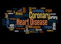 Coronary Heart Disease word cloud concept 3 Royalty Free Stock Photo