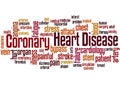 Coronary Heart Disease word cloud concept Royalty Free Stock Photo