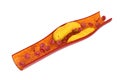 Coronary Plaque Clogget in Artery, Artery Blocked with Bad Cholesterol. 3d Rendering Royalty Free Stock Photo