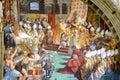 The Coronation of Charlemagne. The fresco of the 16th century in