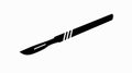 Vector Isolated Illustration of a Scalpel Icon of Sign Royalty Free Stock Photo