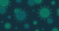 Coronavirus abstract background bacteriological microorganism. Rapidly spreading coronavirus outbreak concept. Corona virus Royalty Free Stock Photo