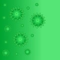 Coronavirus abstract background. Covid-19. Medical Genetics Bacteriological Microorganism. Royalty Free Stock Photo