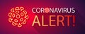 Coronavirus Alert Neon Banner