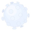 Coronavirus Bacteria Cell Illustration, COVID-19 Novel Coronavirus.