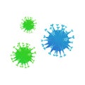 Coronavirus Bacteria Illustration