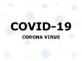 Coronavirus banner background vector illustration. Stop virus concept. Virus Wuhan from China. Dangerous world pandemic