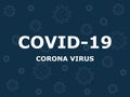 Coronavirus banner background vector illustration. Royalty Free Stock Photo