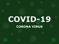 Coronavirus banner background vector illustration. Royalty Free Stock Photo