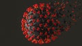 Coronavirus being destroyed. Covid-19 destruction. End of SARS-CoV-2. 3d illustration.