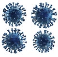 Coronavirus cell or covid-19 cell isolated