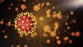 Coronavirus concept responsible for asian flu outbreak