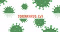 Coronavirus. Coronavirus danger and public health risk disease and flu outbreak or coronaviruses influenza as dangerous viral